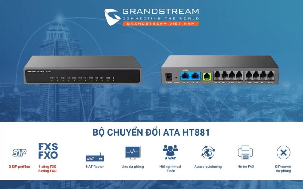 Bộ Chuyển Đổi VoIP (ATA) Grandstream