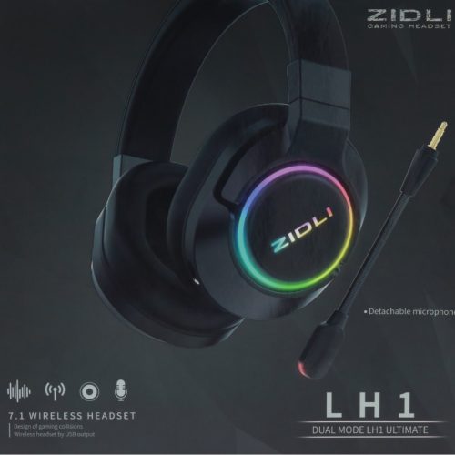 Tai nghe không dây Gaming Zidli LH1 Ultimate (7.1, 2.4G, LED RGB)