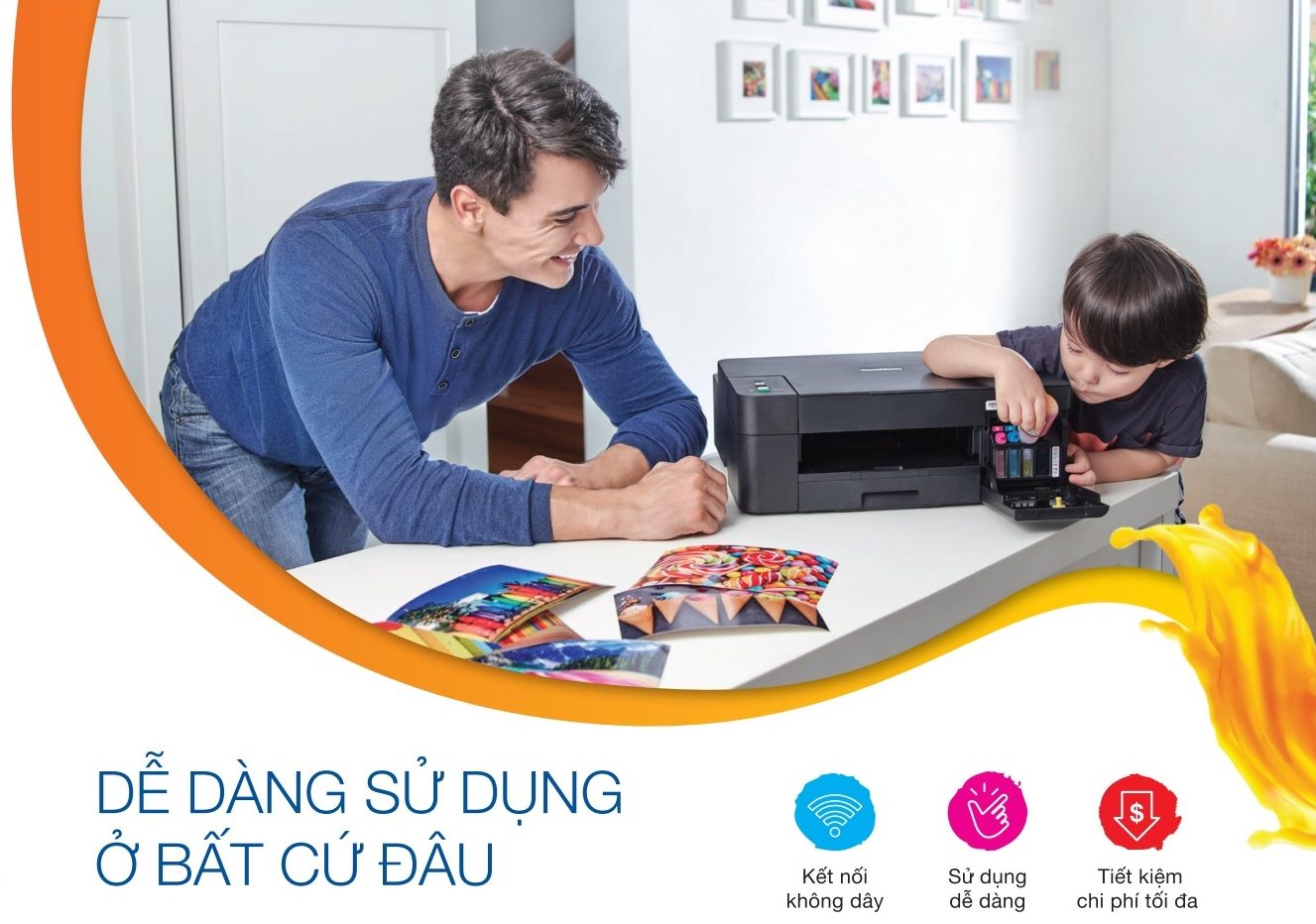 Máy in phun màu Brother DCP-T420W dễ dàng sử dụng