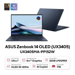 Laptop Asus Zenbook 14 OLED UX3405MA Ultra 7 155H