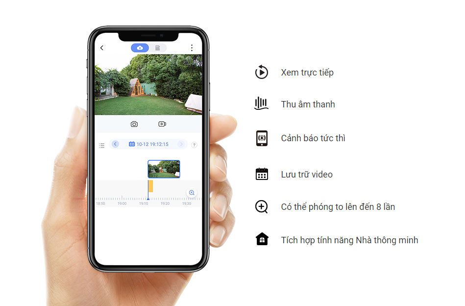 camera bảo vệ ngôi nhà qua ứng dụng