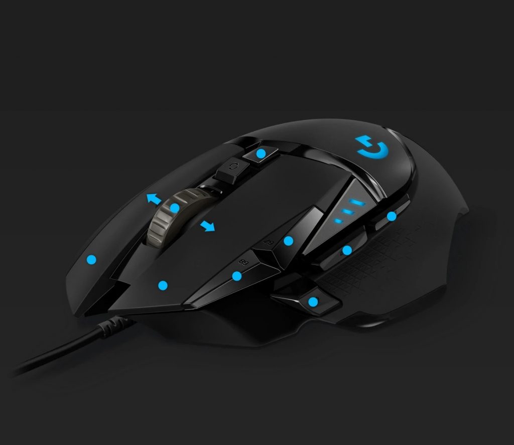 Chuột gaming Logitech G502 HERO 11 nút lập trình