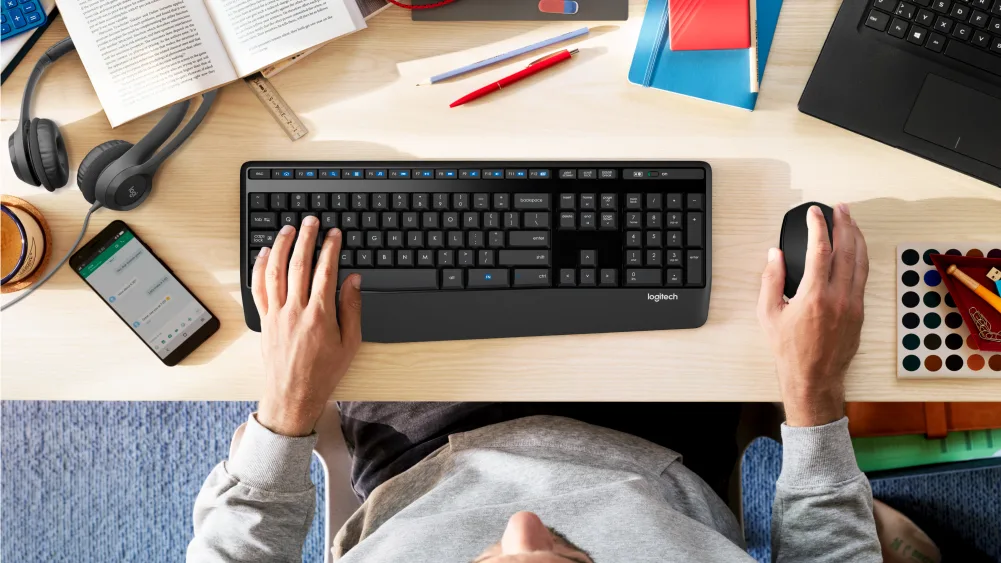 Logitech MK345 Gõ Thoải Mái – Không Lo Mỏi Tay