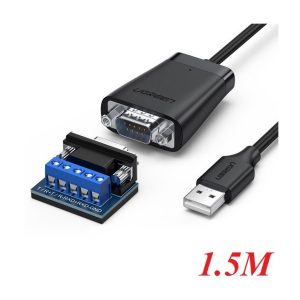 Cáp USB To Com RS422/485 Cao Cấp Ugreen 60562 Chipset FTDI dài 1,5M