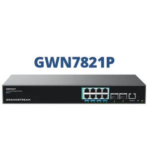 Switch 8 cổng PoE 2.5G Layer-3 GWN7821P