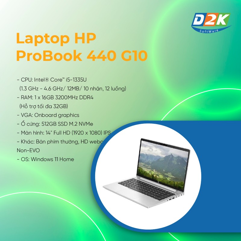 Laptop HP ProBook 440 G10 - 9H8U6PT