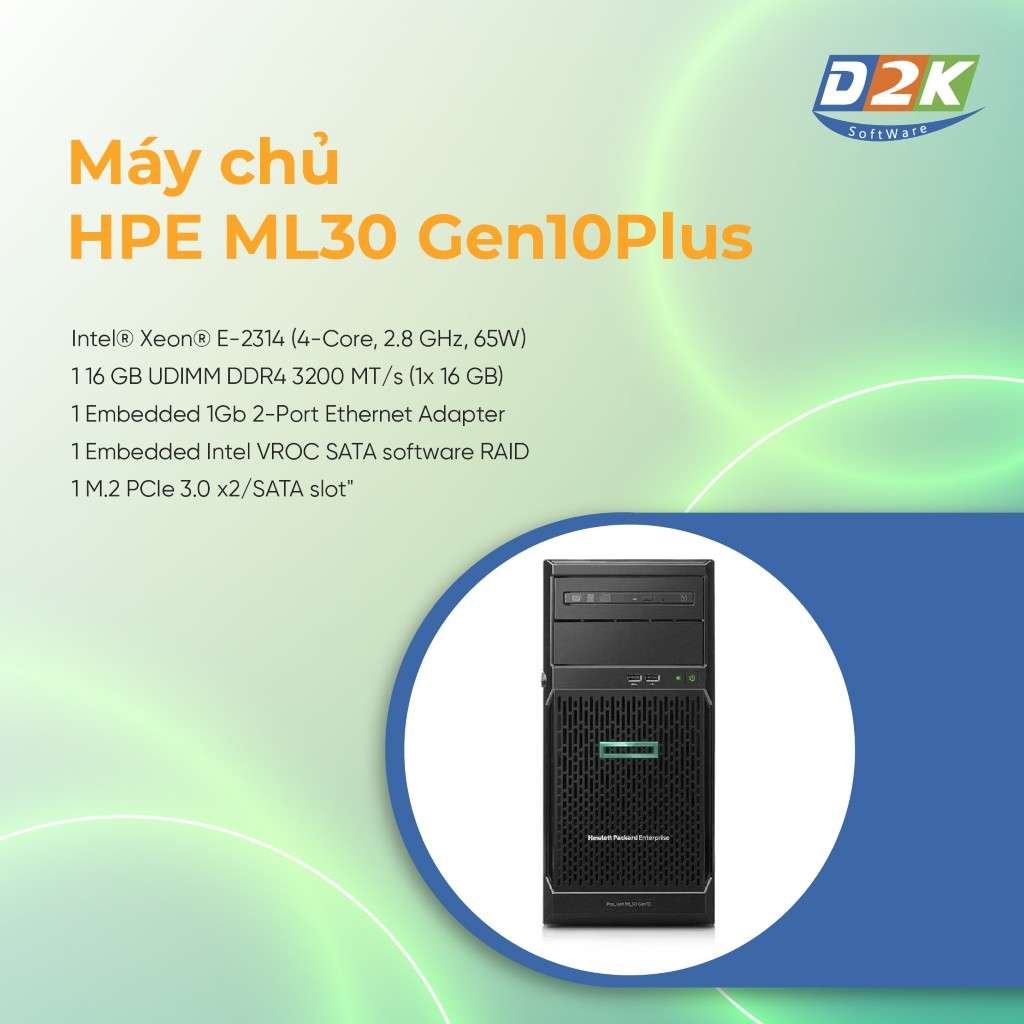 Máy chủ HPE ML30 Gen10 Plus