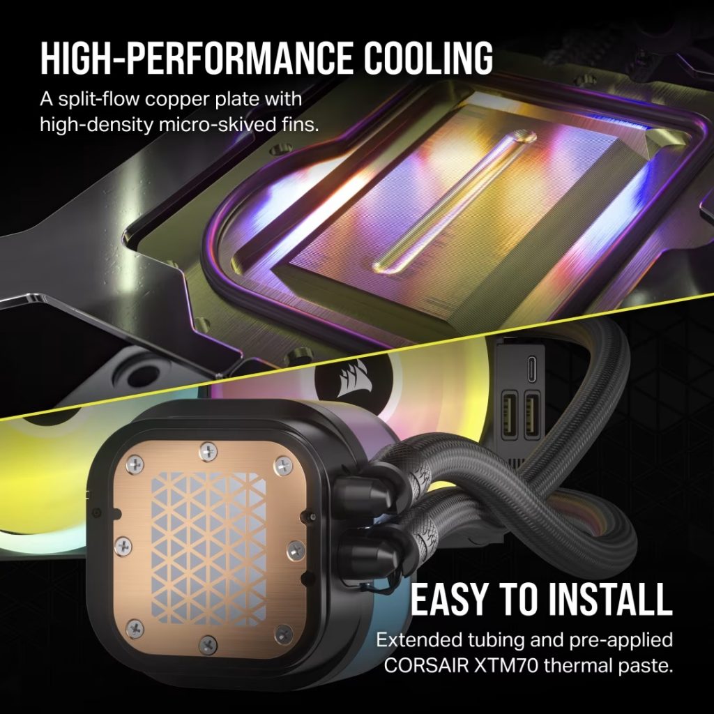 Tản Nhiệt Nước Corsair iCUE LINK Hoạt Động Êm Ái, Ổn Định
