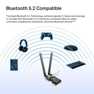 Card Mạng TP-Link Archer TX55E PCIe WiFi AX3000 + Bluetooth 5.2