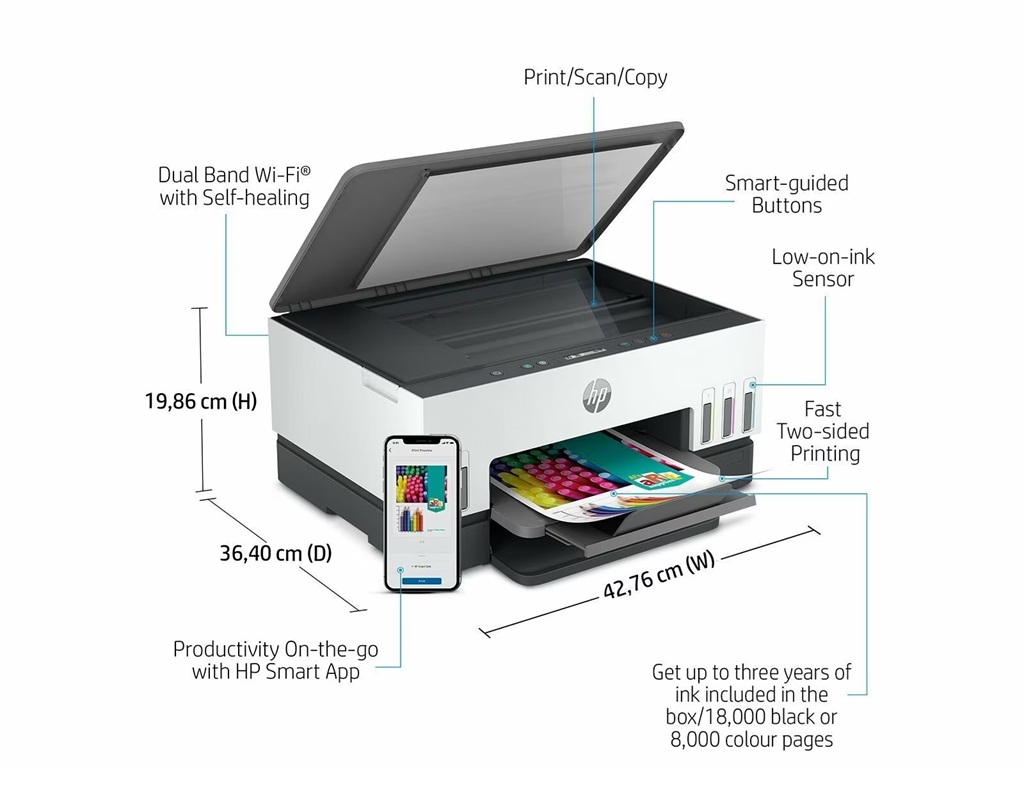 Máy In HP Smart Tank 670 In số lượng lớn với chi phí cực thấp