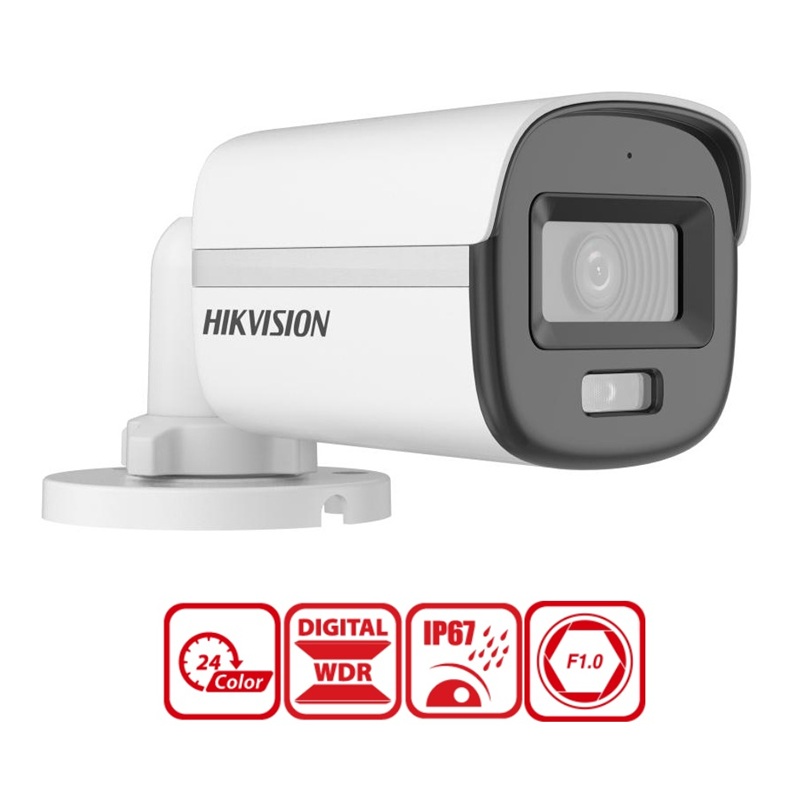 Camera Hikvision DS-2CE10DF0T-F Hình ảnh màu 24/7 với công nghệ ColorVu