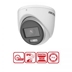 Camera HD-TVI ColorVu Dome Hikvision DS-2CE70DF0T-MF