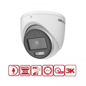 Camera HD-TVI ColorVu Dome Hikvision DS-2CE70KF0T-MFS