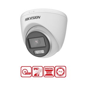 Camera HD-TVI ColorVu Dome Hikvision DS-2CE72DF0T-F