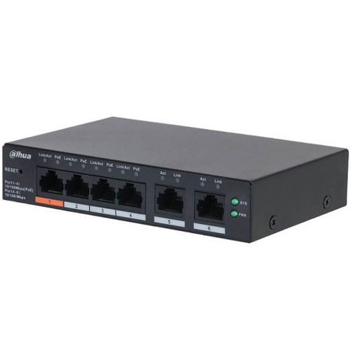 Switch PoE 6 port DAHUA DH-CS4006-4ET2ET-60
