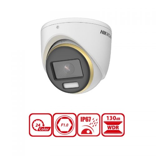 Camera HD-TVI ColorVu Dome Hikvision DS-2CE70DF3T-MF