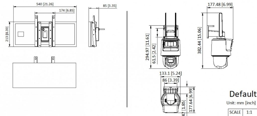 Kích thước Camera Pin Mặt Trời Hikvision DS-2DE2C400IWG-K/4G/C09S20