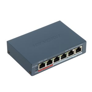 Switch PoE Hikvision DS-3E1106P-EI/M 6 Port