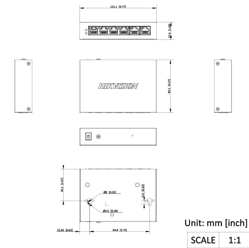 Switch vỏ kim loại – bền, chống nhiễu, tản nhiệt tốt