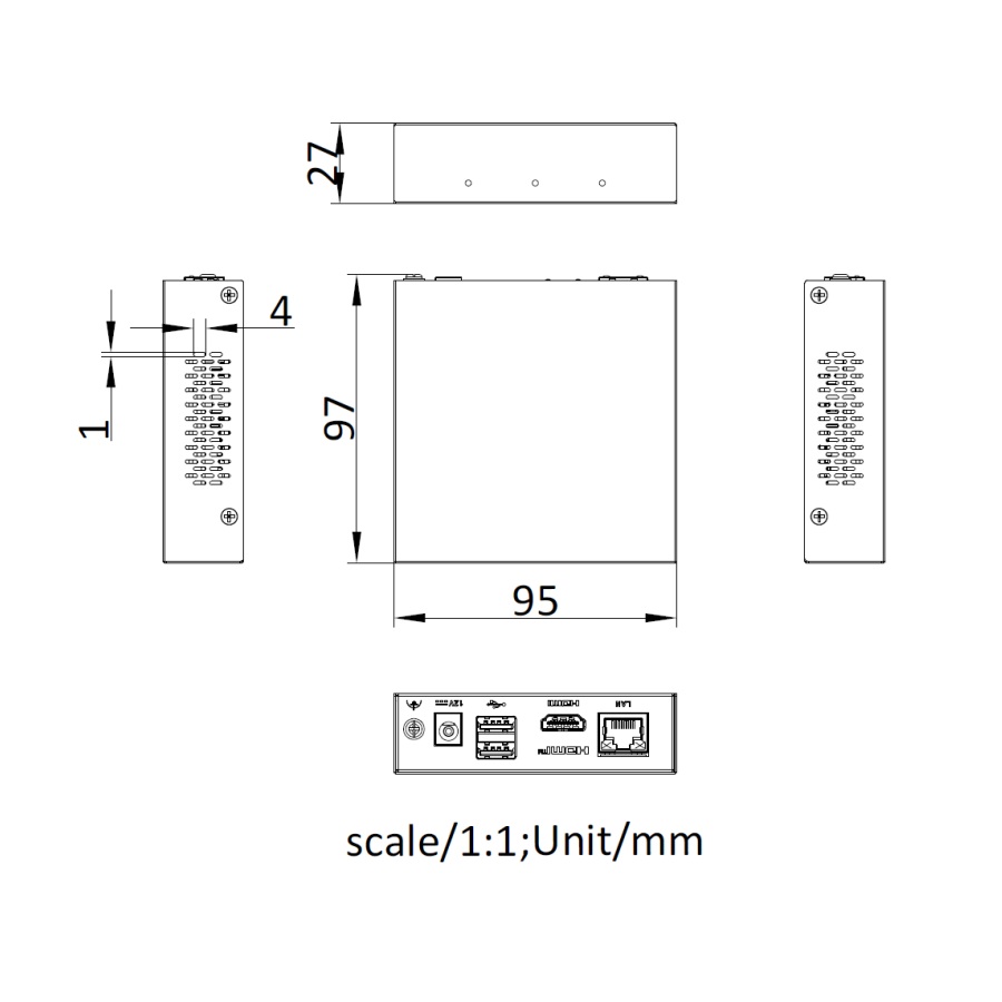 Đầu ghi thiết kế siêu nhỏ – tiết kiệm không gian lắp đặt