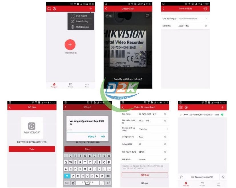 Bước 3: Thêm camera Hikvision vào điện thoại