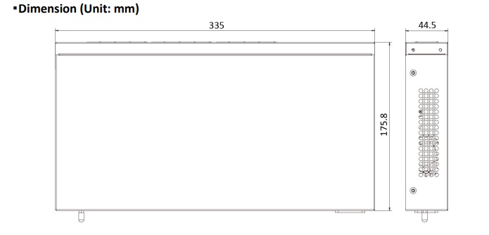 Kích thước Smart Switch Hikvision DS-3E1524-EI 24 Port