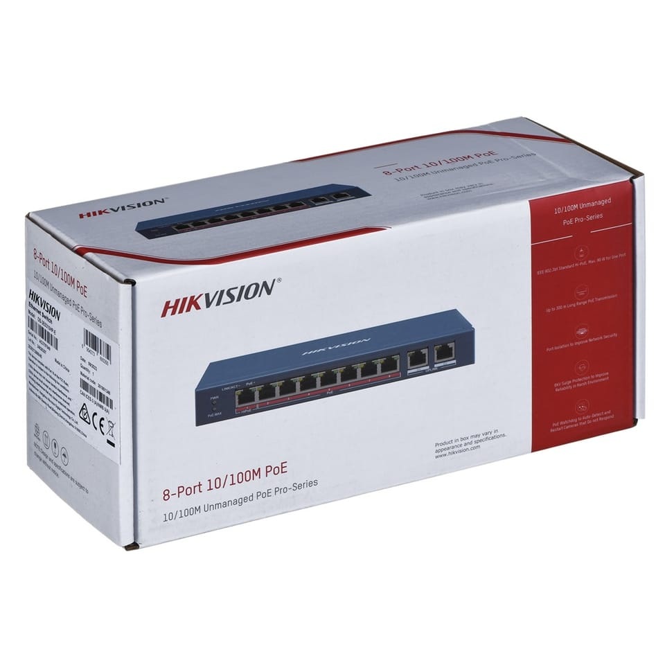 Switch PoE Hikvision DS-3E0310HP-E 