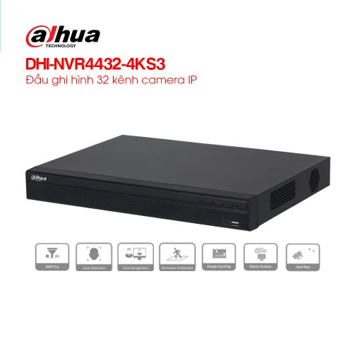 Đầu ghi hình IP 32 kênh DAHUA DHI-NVR4432-4KS3