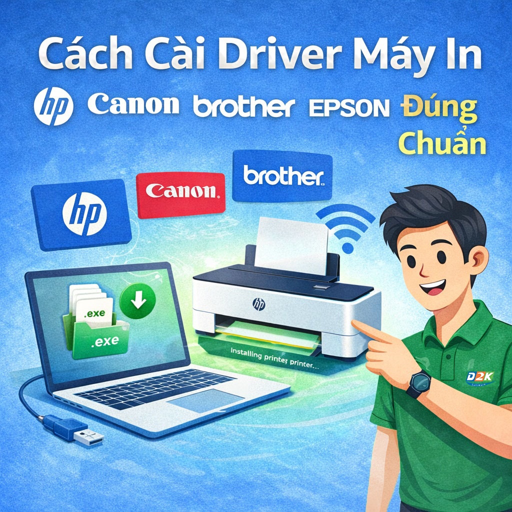 Cài Driver Máy In HP, Canon, Brother, Epson Đúng Chuẩn