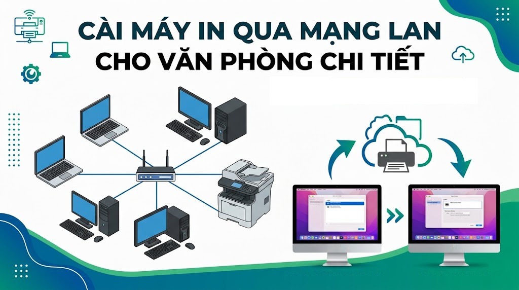 Hướng Dẫn Cài Máy In Qua Mạng LAN Cho Văn Phòng