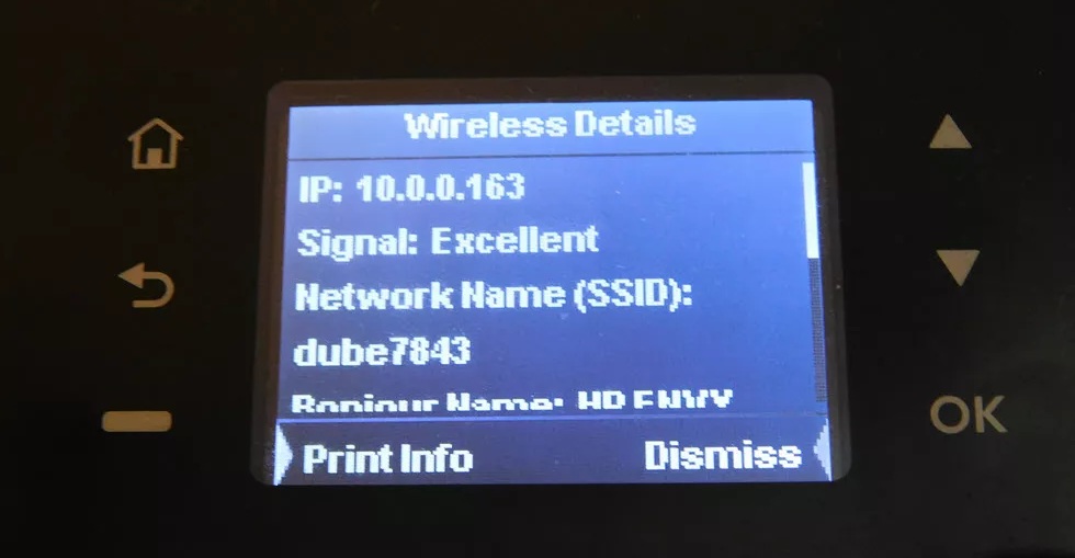 Bước 1: Xác định địa chỉ IP của máy in