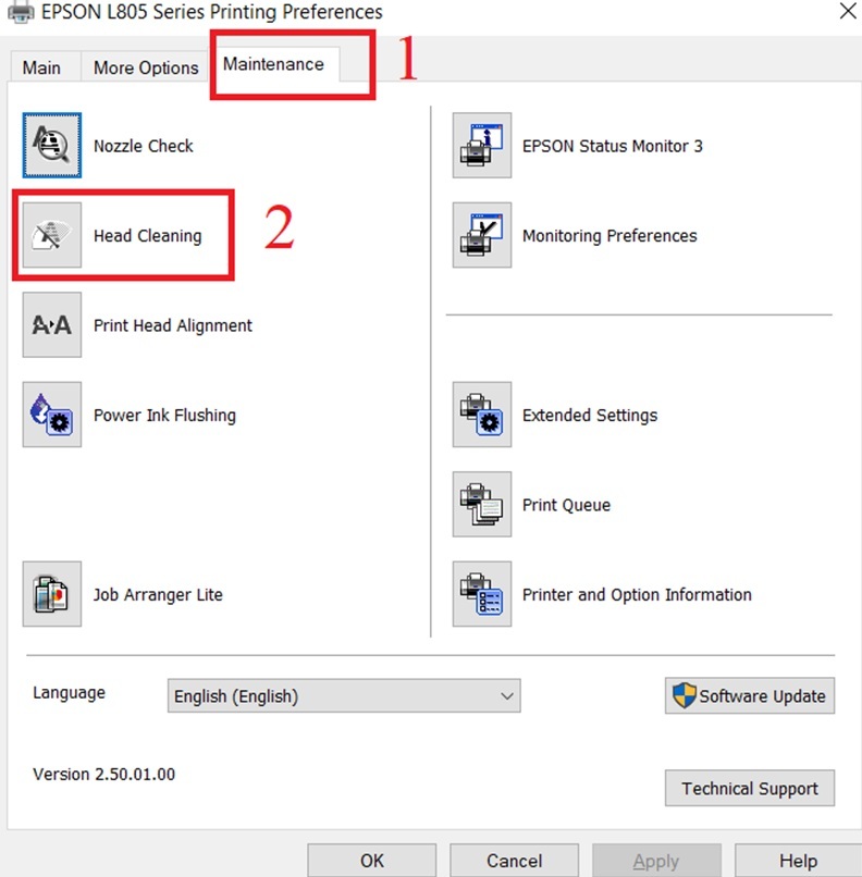 Vệ Sinh Đầu In (Máy In Phun)