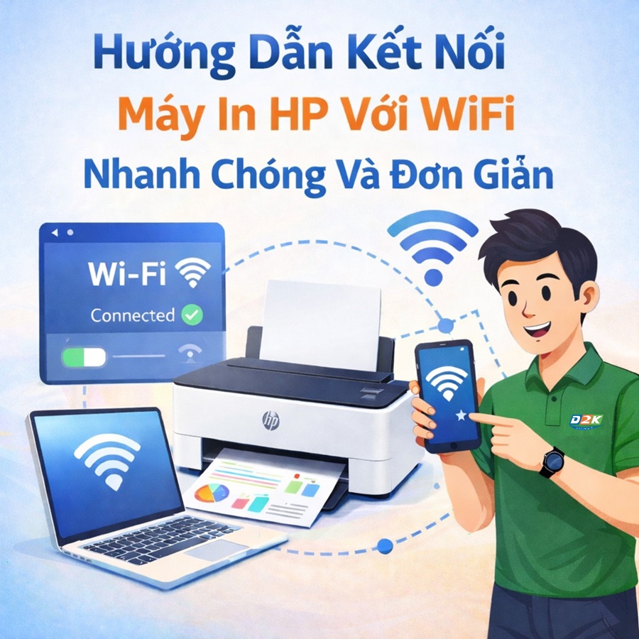 Hướng Dẫn Kết Nối Máy In HP Với WiFi
