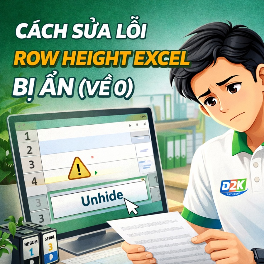 Lỗi Row Height Excel Bị Ẩn (Tự Động Về 0) Cách Sửa Nhanh Nhất