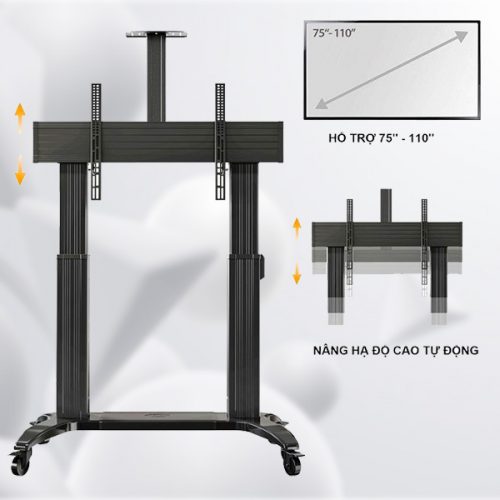 Giá Treo Tivi Di Động NB TW100 Điều Chỉnh Độ Cao Tự Động