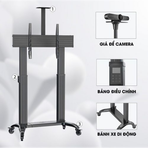 Giá Treo Tivi Di Động NB TW100 Điều Chỉnh Độ Cao Tự Động