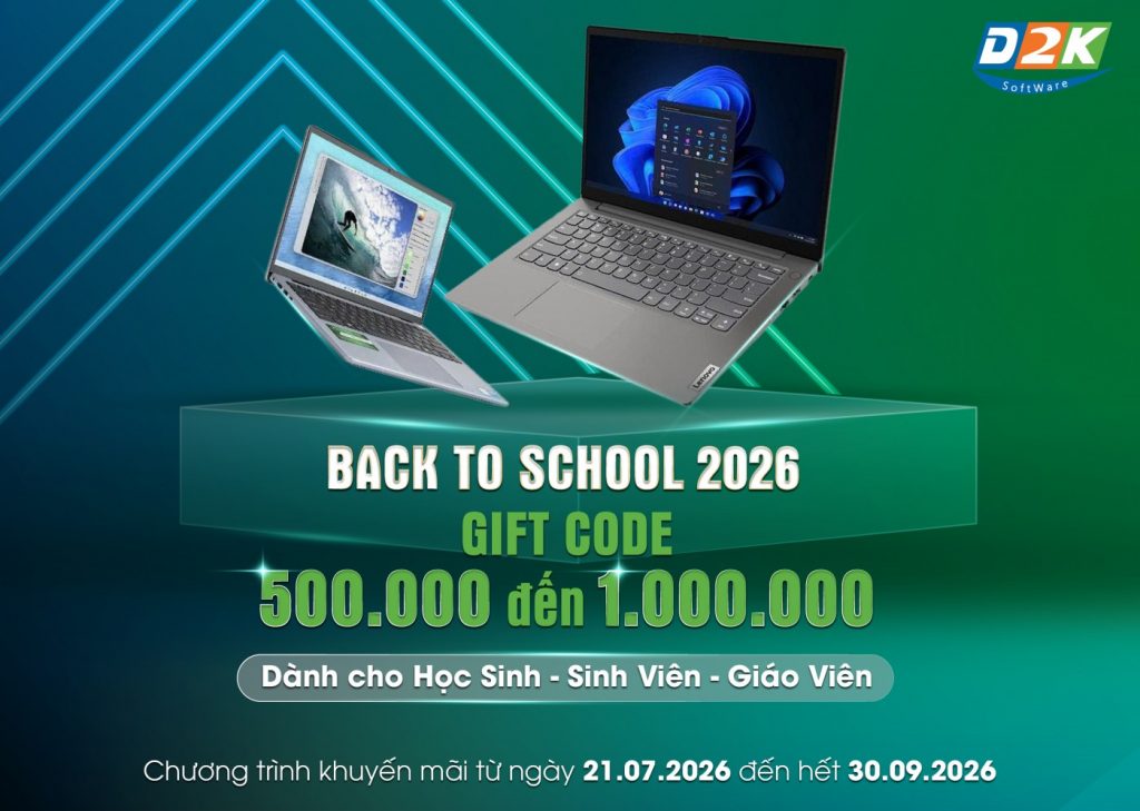 Chương trình khuyến mãi Back to school