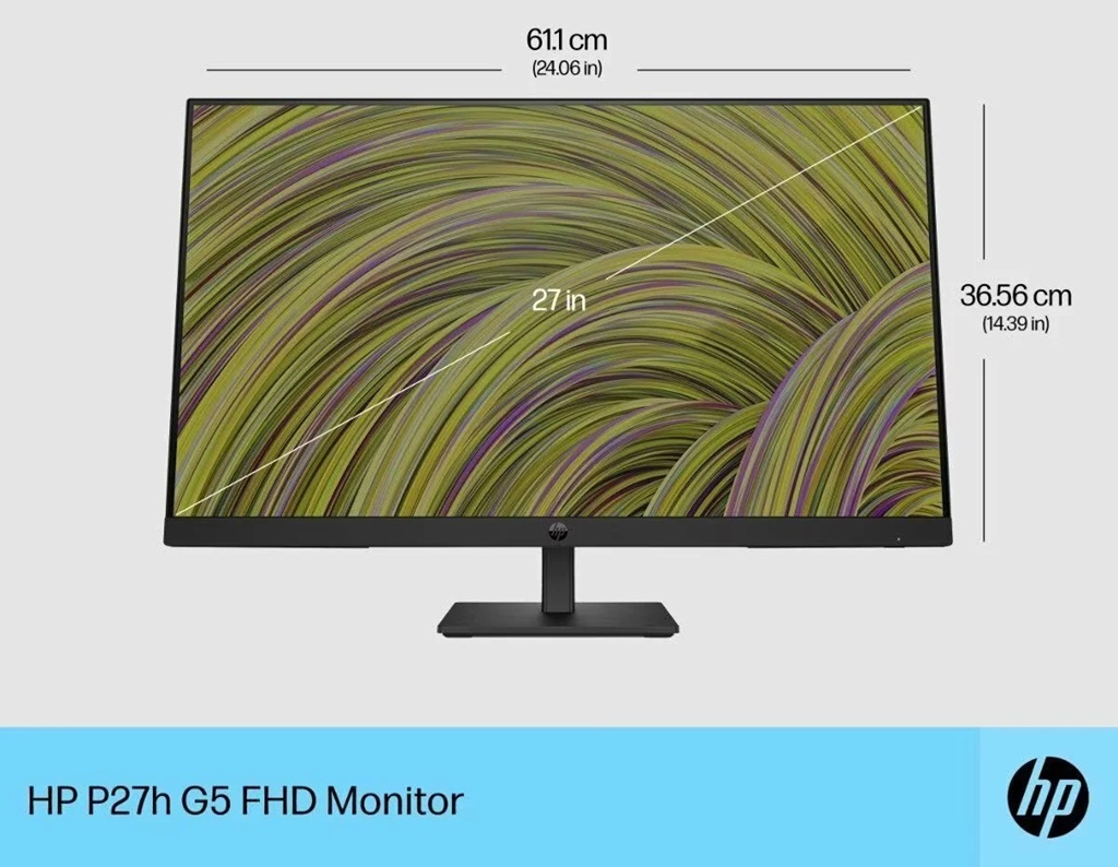 Kích thước Màn hình HP P27h G5 64W41AA 